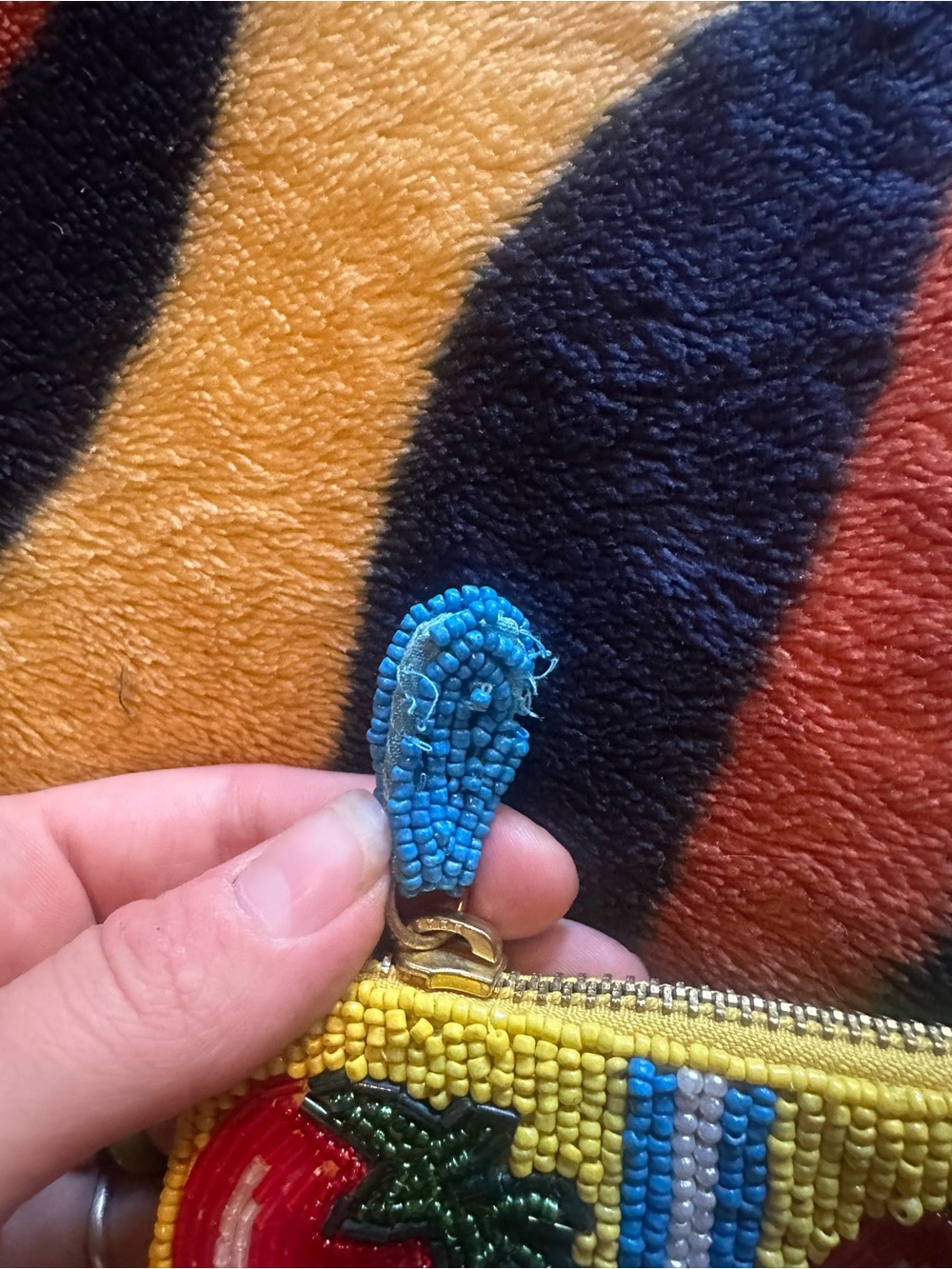 Anthropologie Beaded Tomato Pouch - Picture 4 of 7